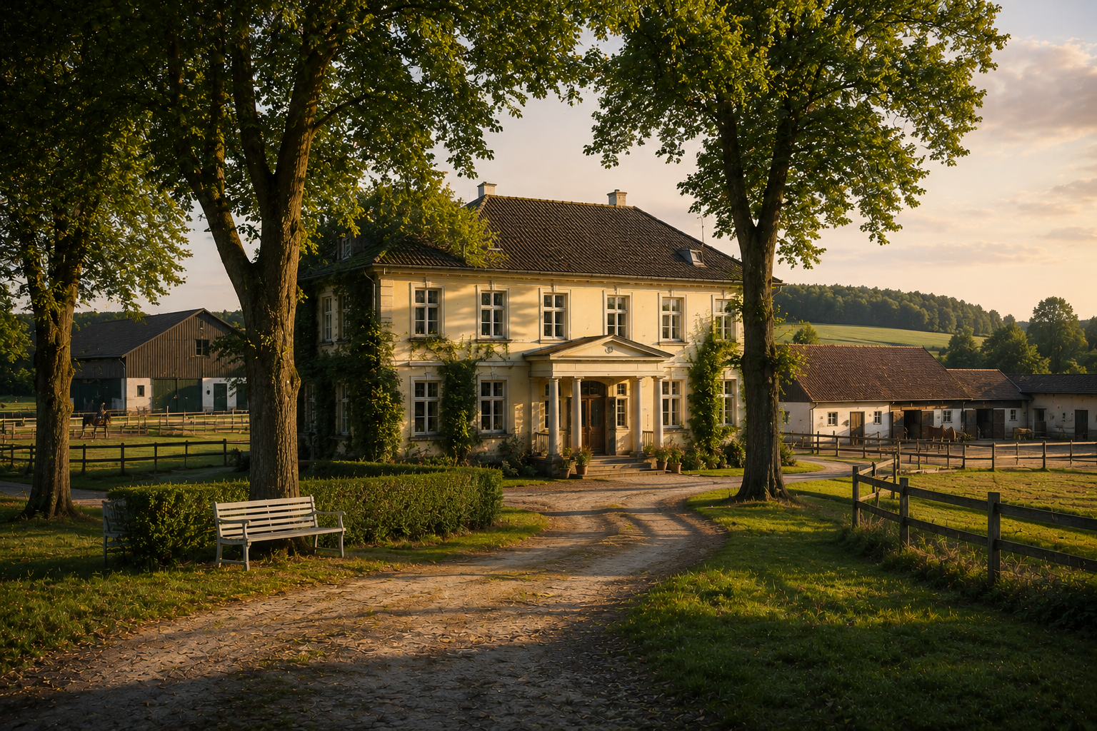 Gutshof mit Reiterställen